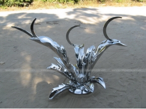Sculpture d'artichaut en acier inoxydable Sculpture d'intérieur