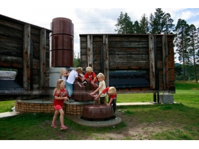 fontaine de granit art public norvège